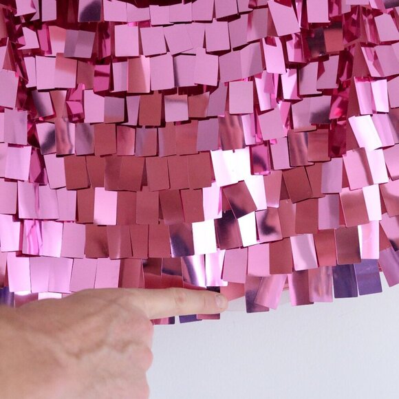 Jonathan Simkhai Tuckernuck Pink Punch Vivienne Embroidered Sequin Mini Dress 4 - Picture 4 of 13